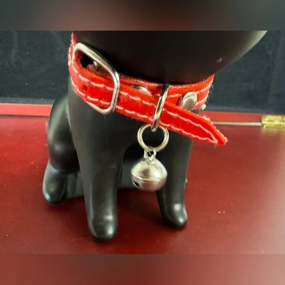 Black Cat Figurine with Red Collar door stopper - Picture 5 of 6